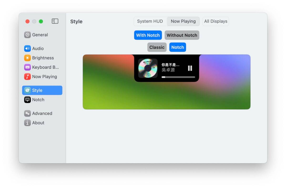 MediaMate for mac v3.0.7 破解版 把MacBook 刘海变成动态岛
