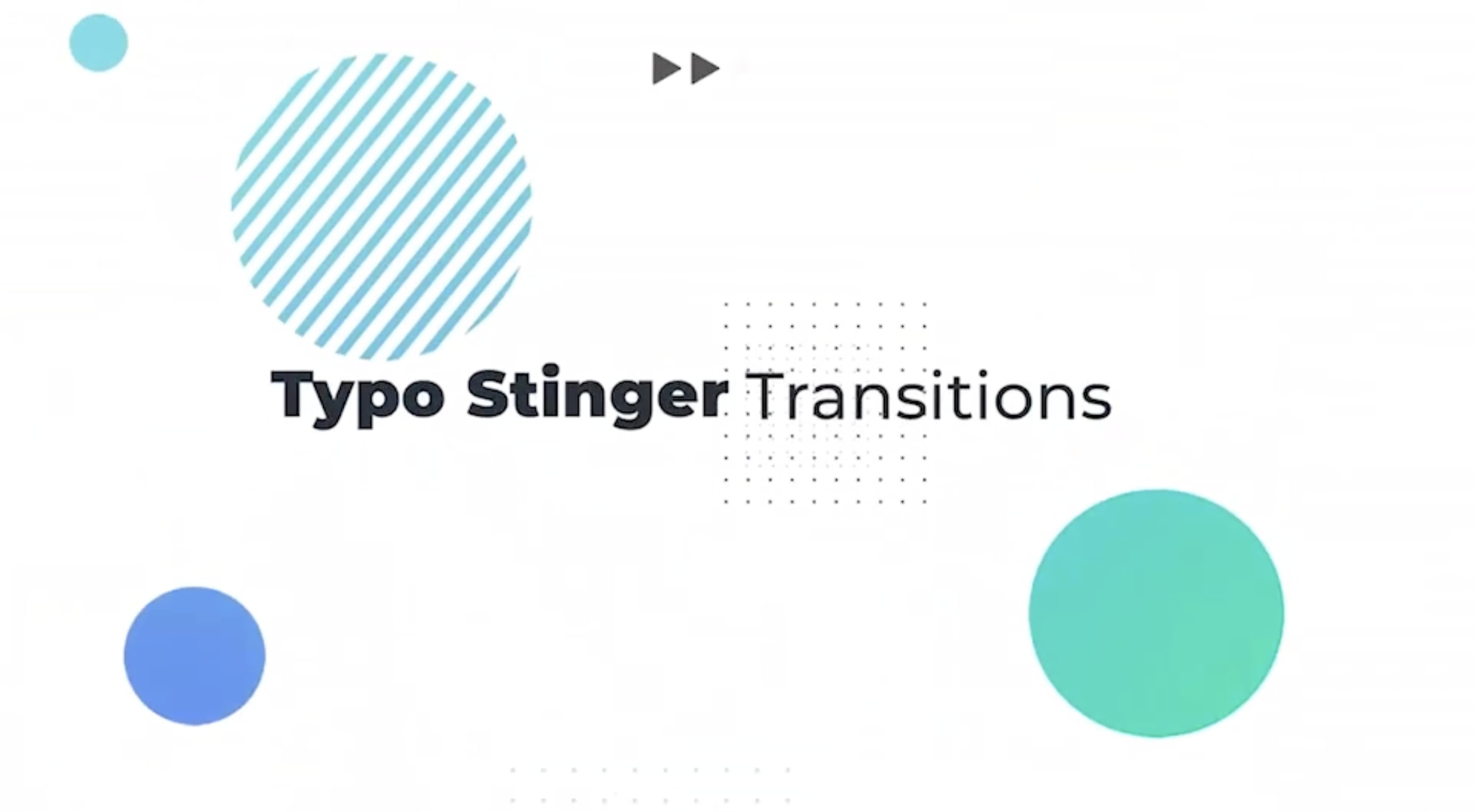 Typo & Logo Stinger Transitions