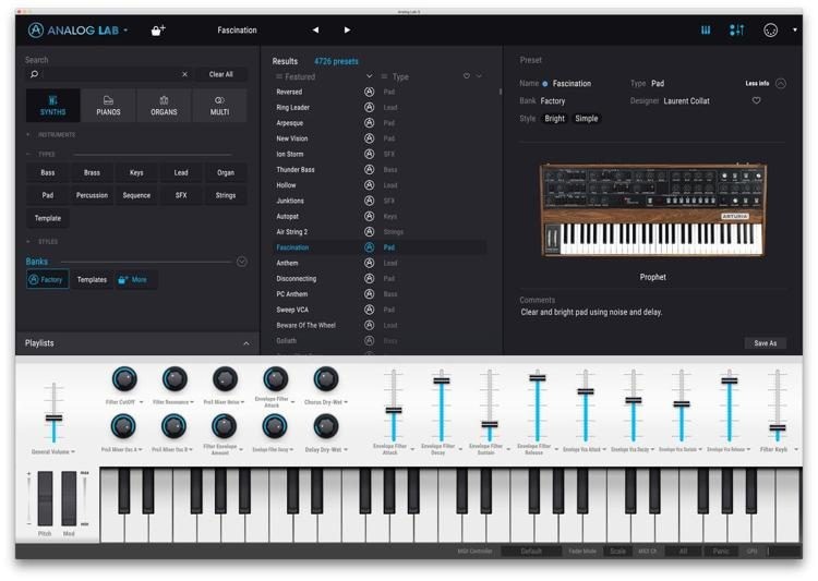 Arturia Analog lab V「5.7.4 371」