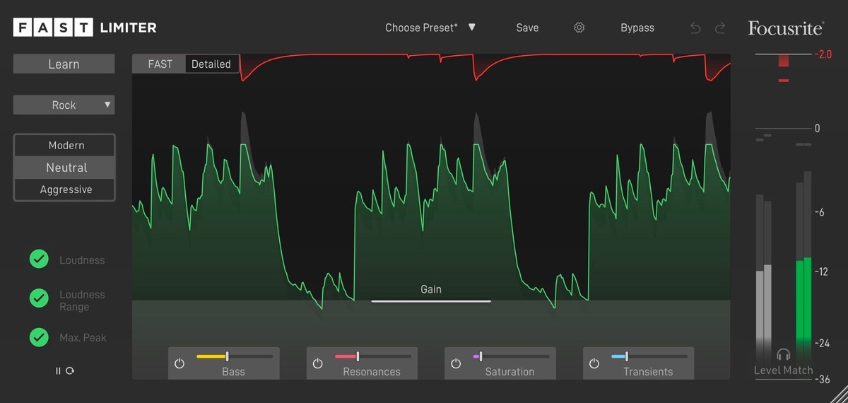 Focusrite FAST Limiter「1.0.0」