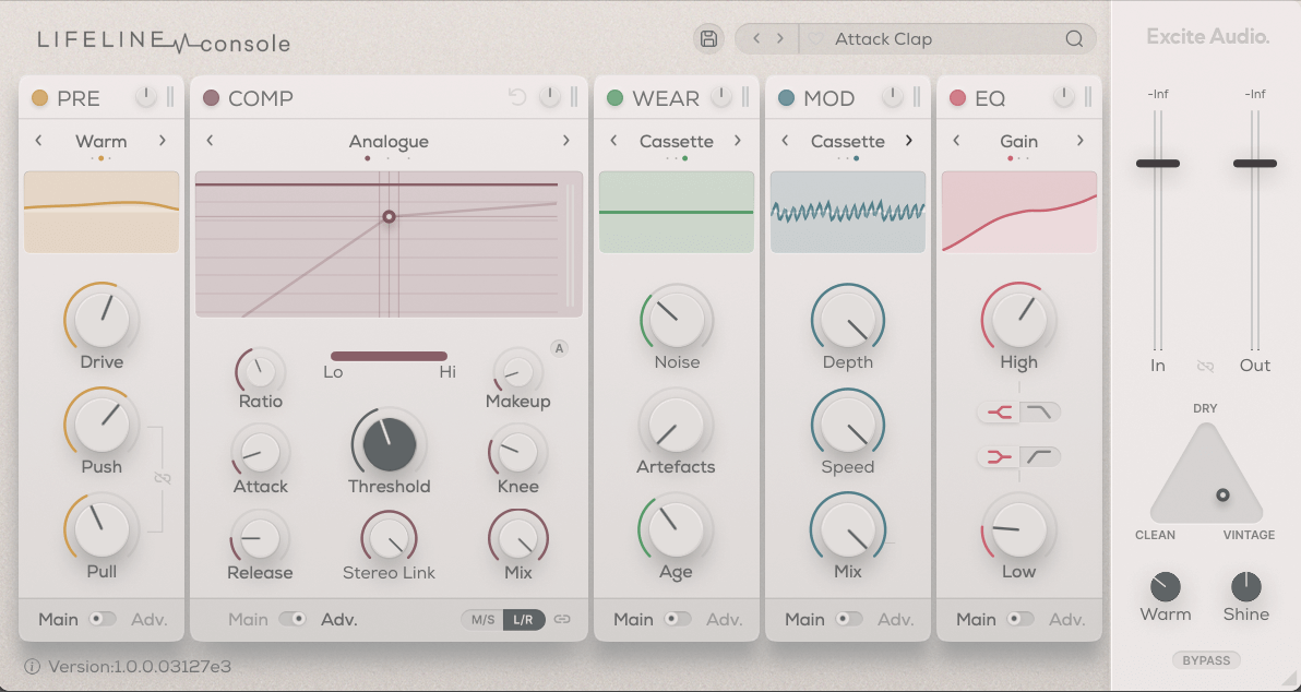 Excite Audio Lifeline Console「1.1.0」
