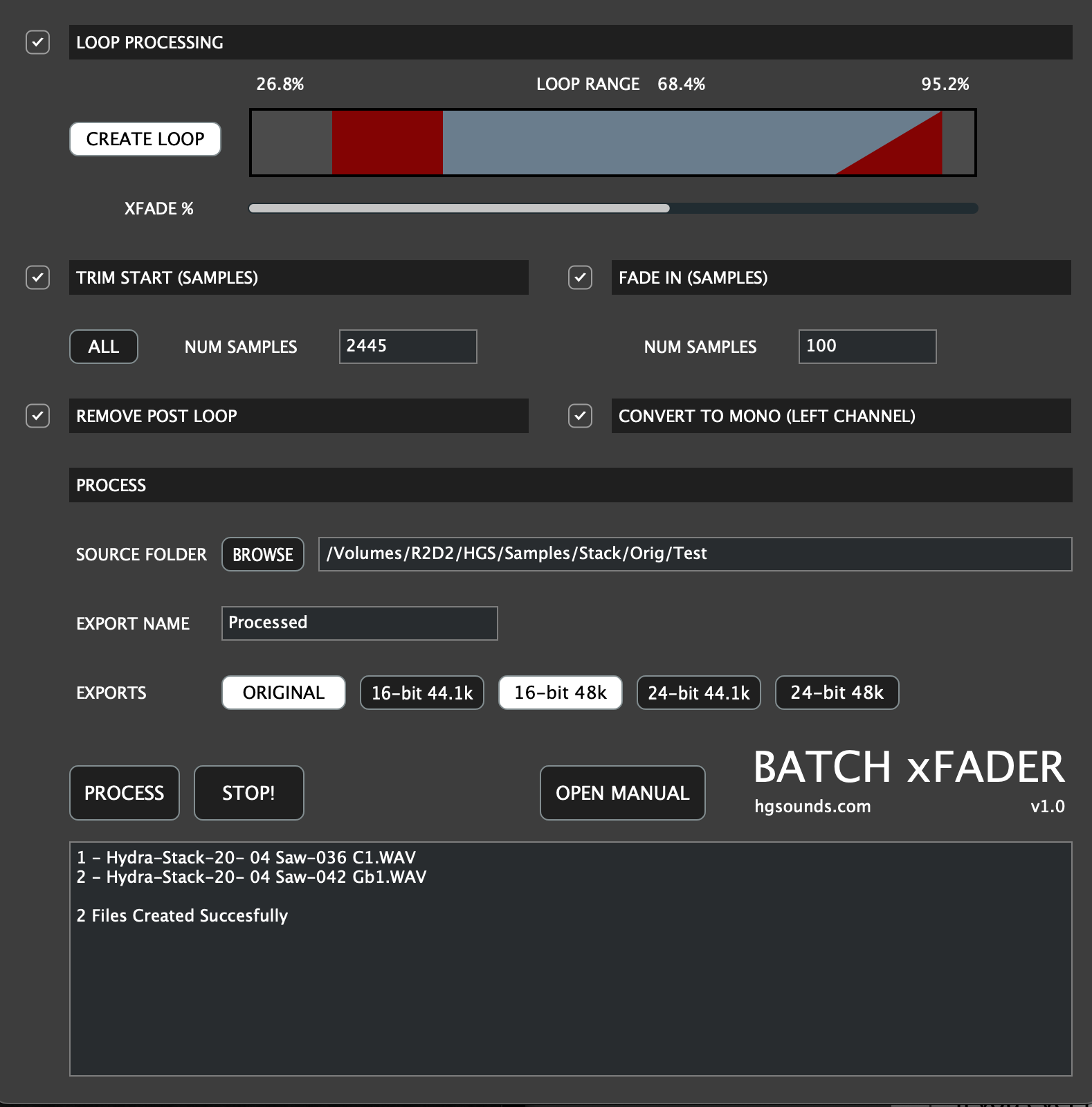Homegrown Sounds Batch xFader「1.0」