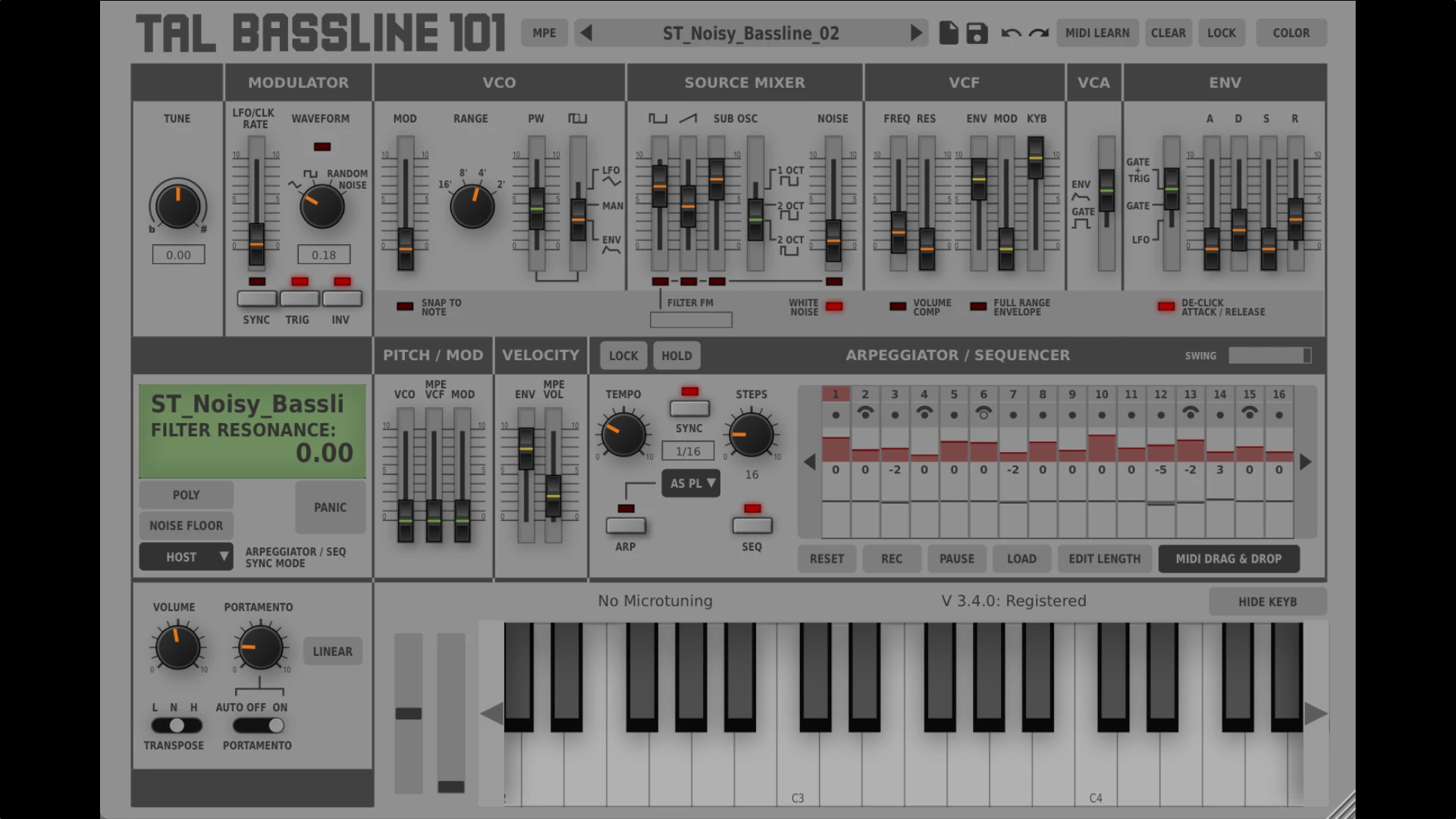 Togu Audio Line TAL-BassLine-101「3.8.1」