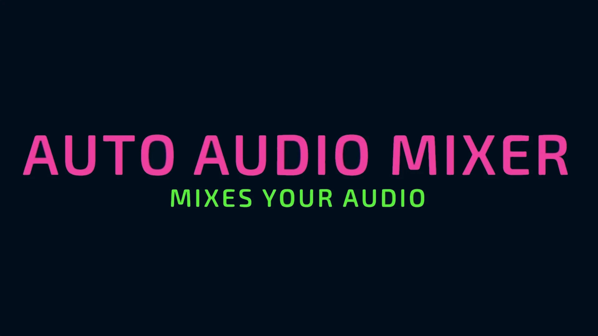 Auto Audio Mixer「1.0.5」